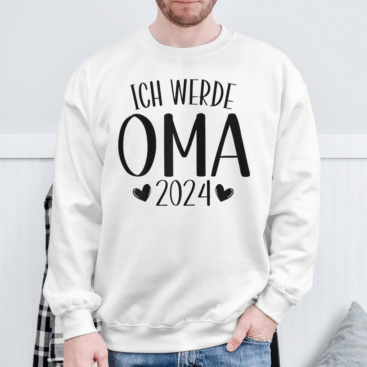 Ich Werde Oma 2024 German Language Sweatshirt Geschenke für alte Männer