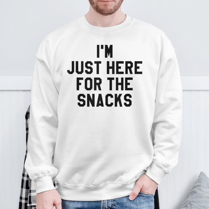 I'm Just Here For The Snacks I Travel Food Lover Sweatshirt Gifts for Old Men