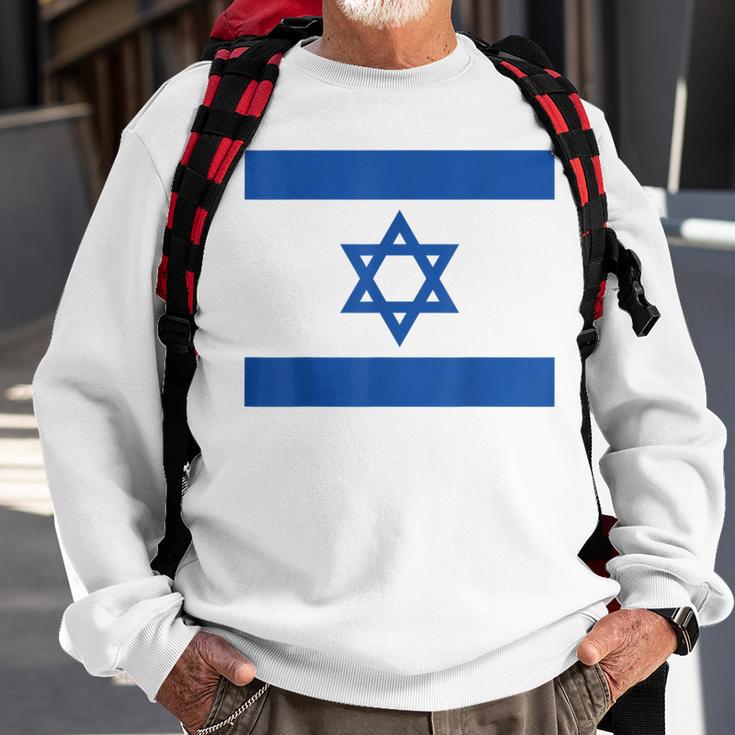 Israeli Flag Jewish Star Of David Stand With Israel Sweatshirt Gifts for Old Men