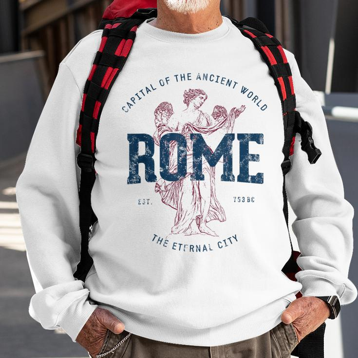 Italy Vacation Souvenir Vintage Rome Sweatshirt Gifts for Old Men