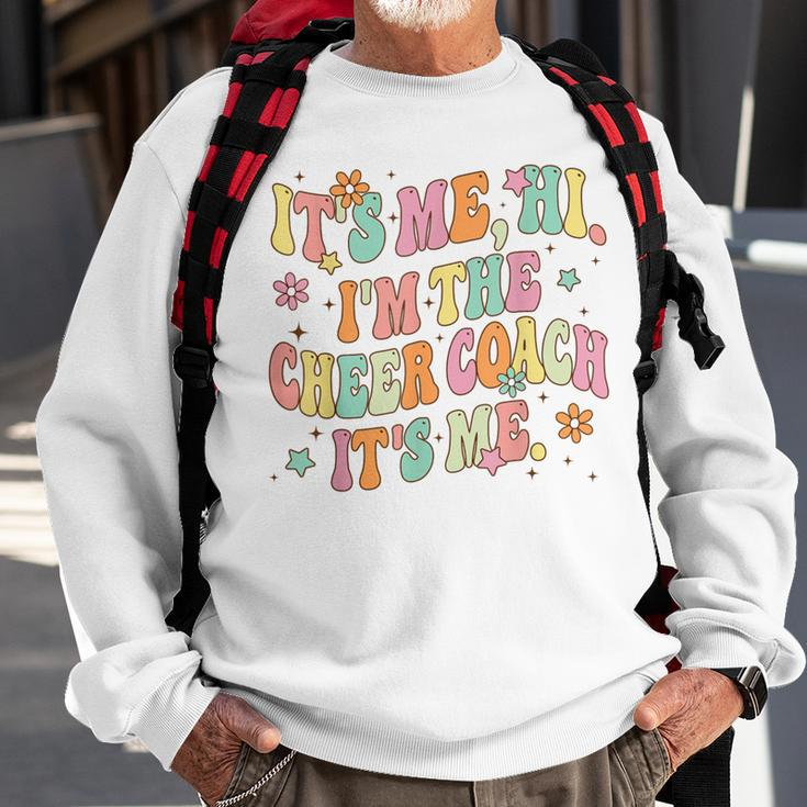 It's Me Hi I'm The Cheer Coach Cheerleader Cheerleading Sweatshirt Gifts for Old Men