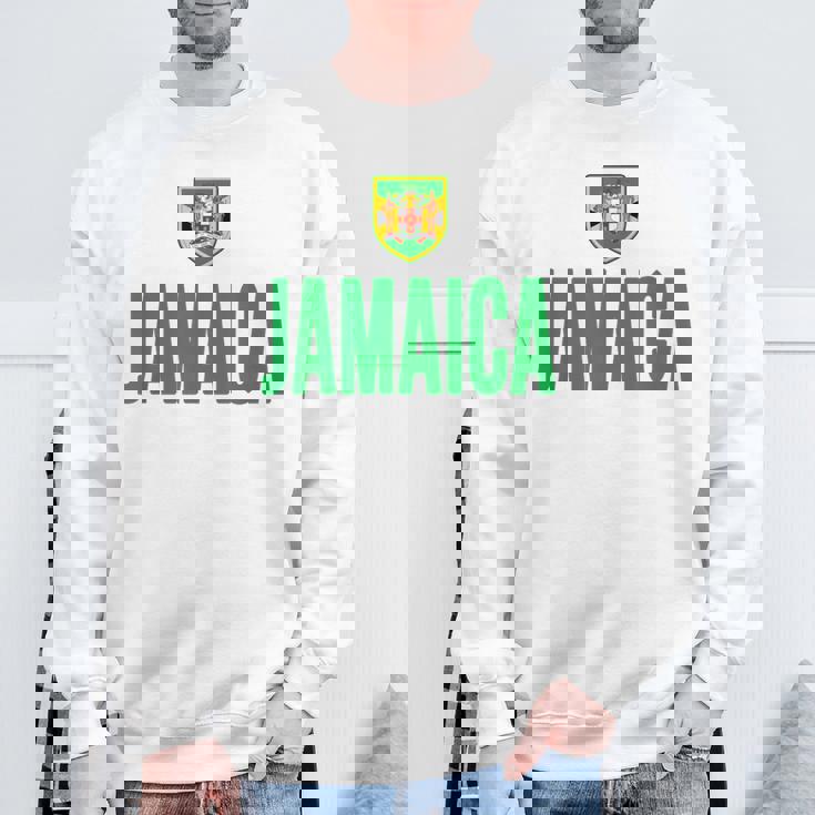 Jamaica Jamaican Flag Love Souvenir Sweatshirt Gifts for Old Men