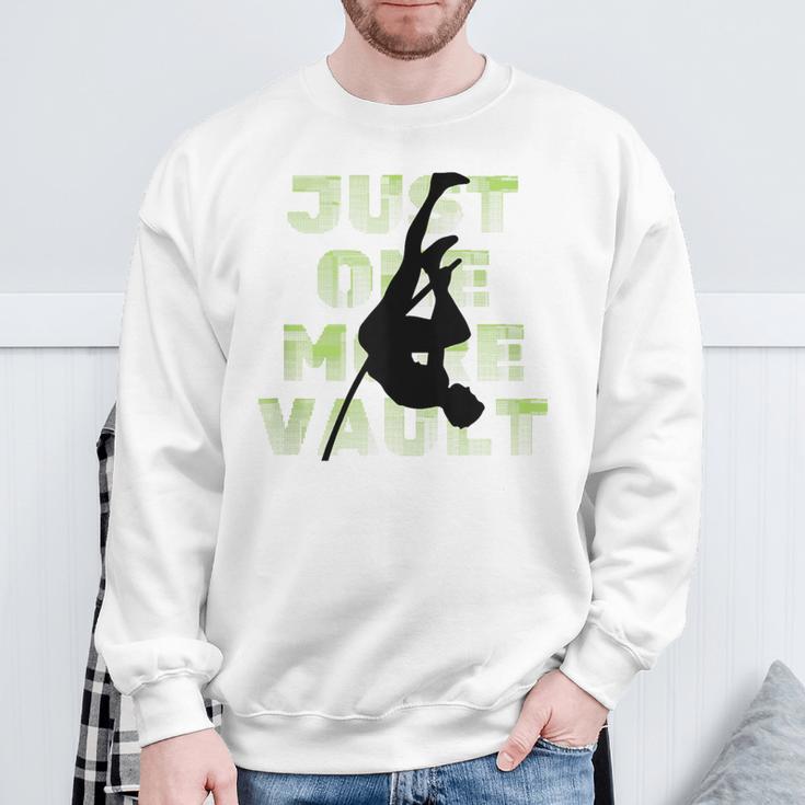 Just One More Vault Fun Pole Vaulting Sweatshirt Gifts for Old Men