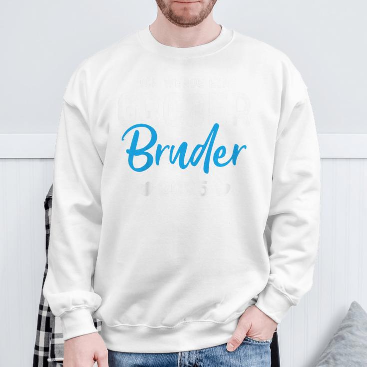 Kinder Ich Werde Ein Großer Bruder 2025 Großer Bruder 2025 Sweatshirt Geschenke für alte Männer