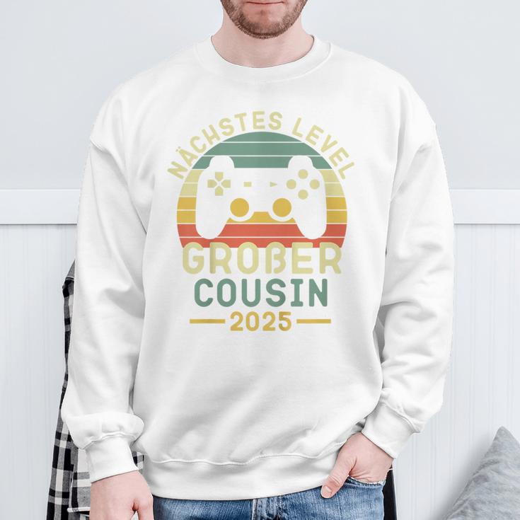 Kinder Nächstes Level Großer Cousin 2025 Großer Cousin 2025 Sweatshirt Geschenke für alte Männer