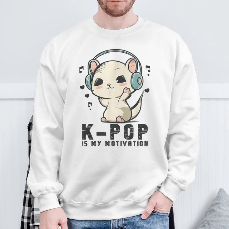 Kpop My Motivation Bias K Pop Ferret Merch K-Pop Merchandise Sweatshirt Gifts for Old Men