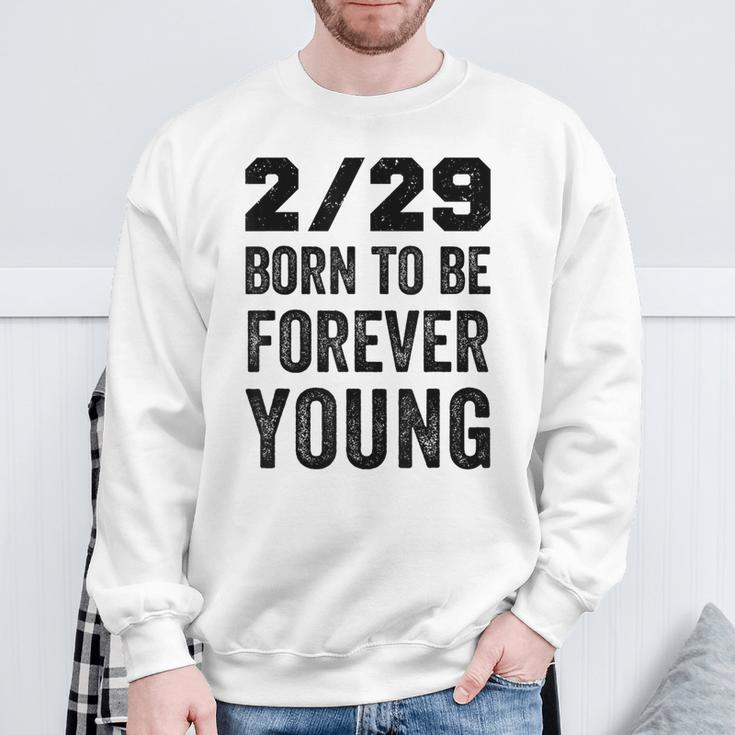 Leap Year Birthday Forever Young Leapling Sweatshirt Gifts for Old Men
