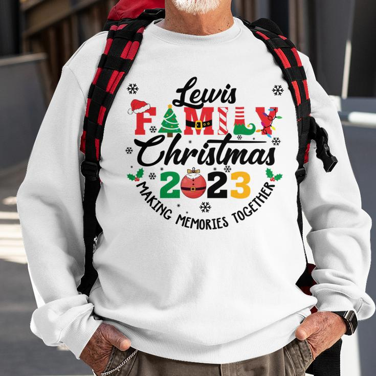 Lewis Family Name Christmas Matching Surname Xmas Sweatshirt Gifts for Old Men