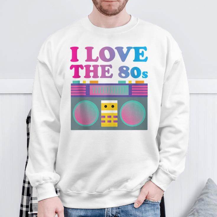 I Love The Eighties This Is My 80S Costume Vintage Retro Sweatshirt Gifts for Old Men