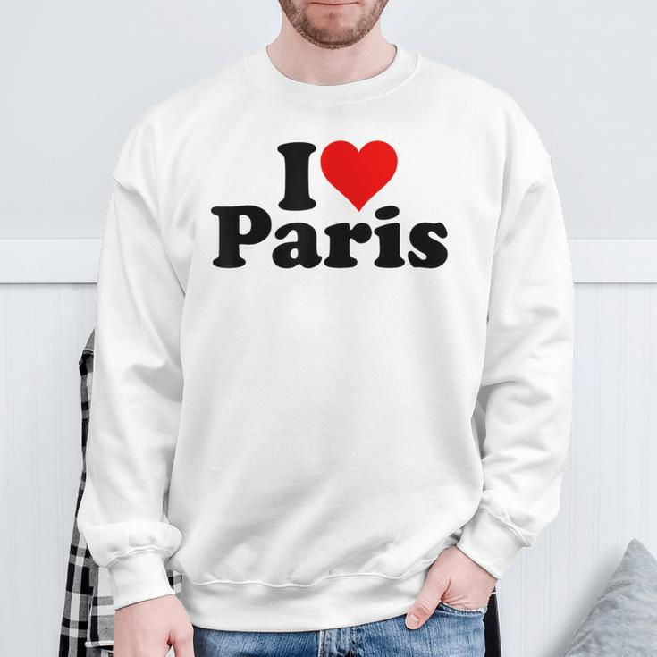 I Love Heart Paris France Sweatshirt Geschenke für alte Männer