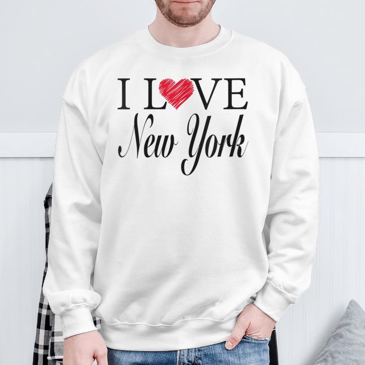 I Love Ny New York Heart Sweatshirt Gifts for Old Men