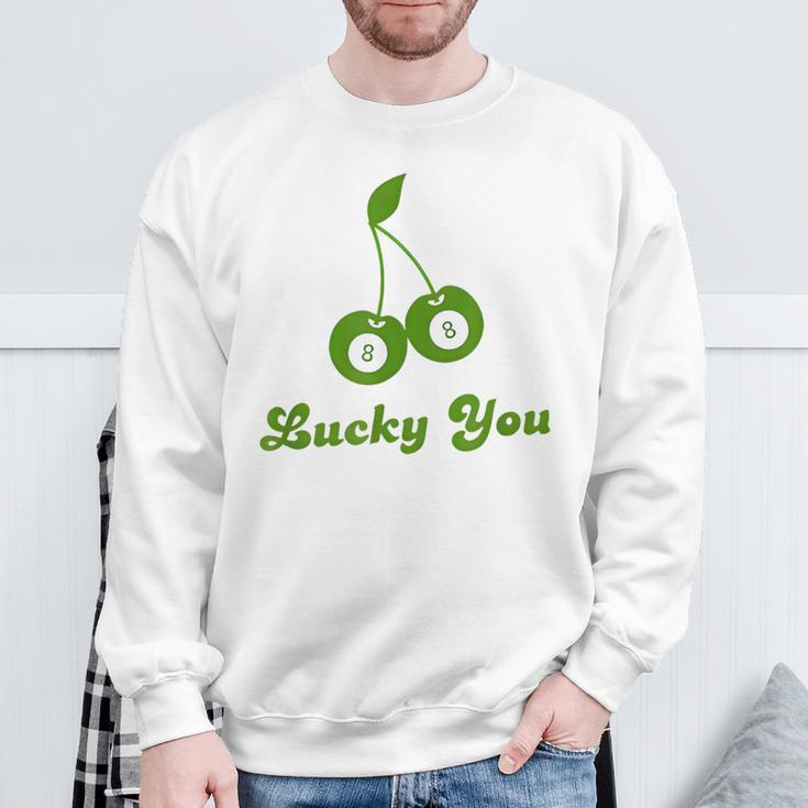 Lucky You Baby 8 Ball Cherry Baby Sweatshirt Gifts for Old Men
