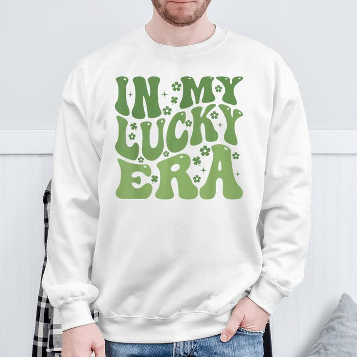 In My Lucky Era St Patrick's Day Sweatshirt Gifts for Old Men