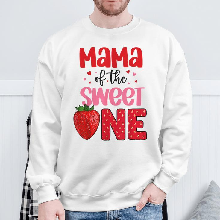 Mama Of The Sweet One Strawberry Birthday Family Party Sweatshirt Gifts for Old Men