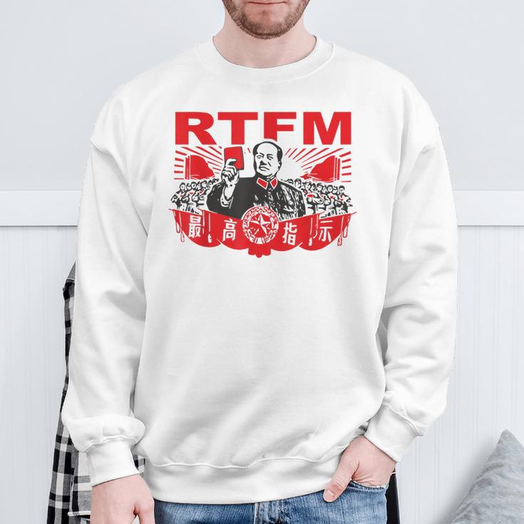 Mao Rtfm Meme Blue Sweatshirt Geschenke für alte Männer