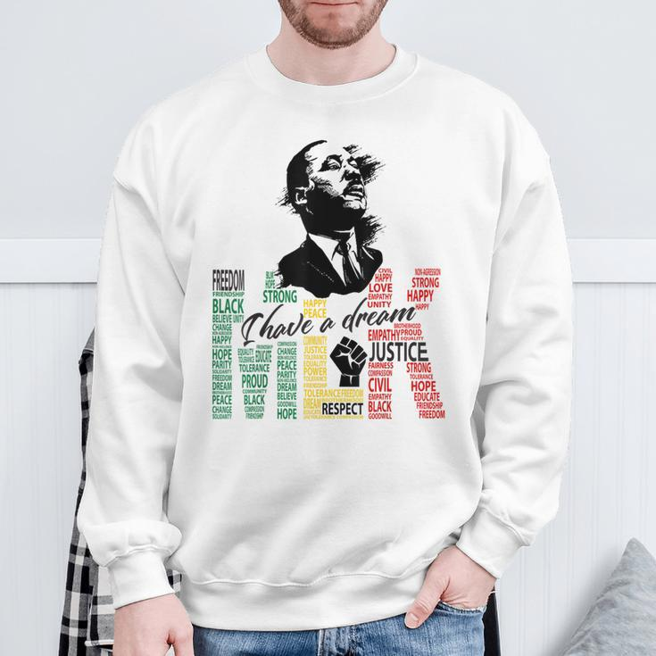 Martin Luther King Jr Black History Month Mlk I Have A Dream Sweatshirt Gifts for Old Men