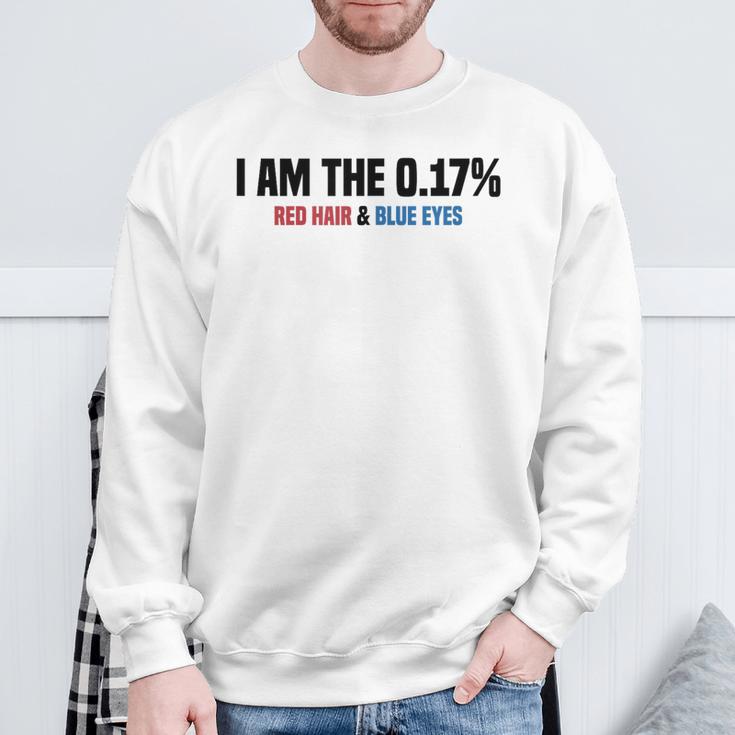 Mc1r I Am The 017 Percent Red Hair Blue Eyes Redhead Sweatshirt Gifts for Old Men