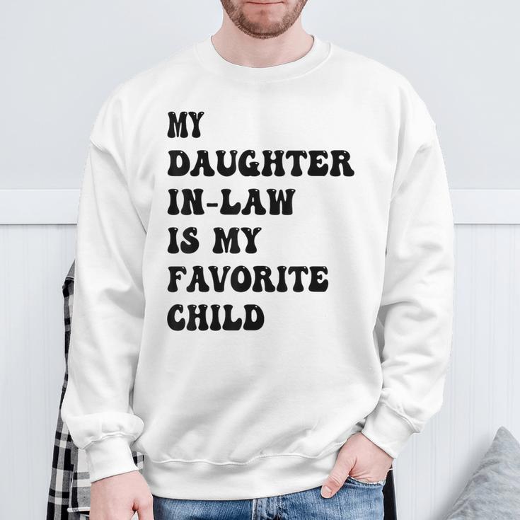 Meine Schwiegertochter Ist Mein Lieblingskindatertag Papa Sweatshirt Geschenke für alte Männer