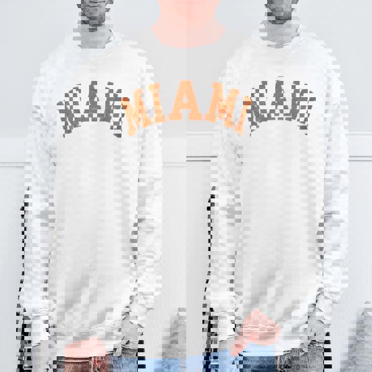 Miami Florida Retro Vintage Weathered Sweatshirt Gifts for Old Men Miami Florida Retro Vintage Weathered Sweatshirt Gifts for Old Men