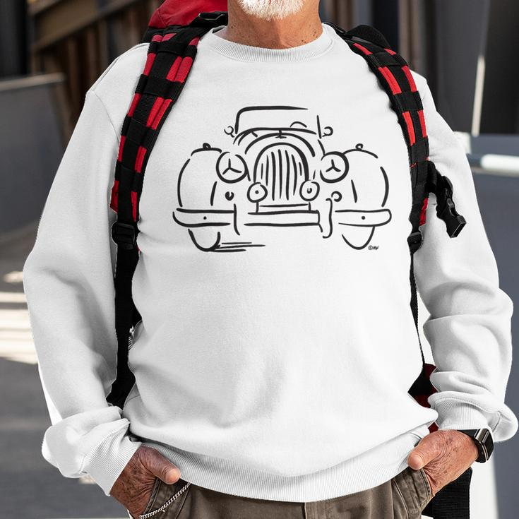 Morgan 4X4 44 Black British Car Sweatshirt Gifts for Old Men
