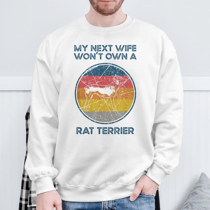 Nächste Frau Wird Keinen Hund Besitzen Ehemannater Ratte Terrier Papa Sweatshirt Geschenke für alte Männer