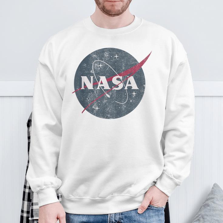 Nasa Simple Vintage Logo Sweatshirt Geschenke für alte Männer