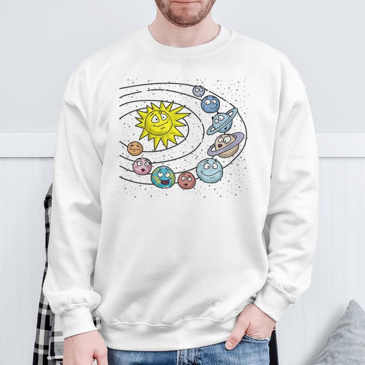 Camiseta Infantil Del Sistema Solar – Sol Y 8 Planetas Ilustrados En Algodón Ligero Para Niños Y Niñas Pequeños Astrónomos