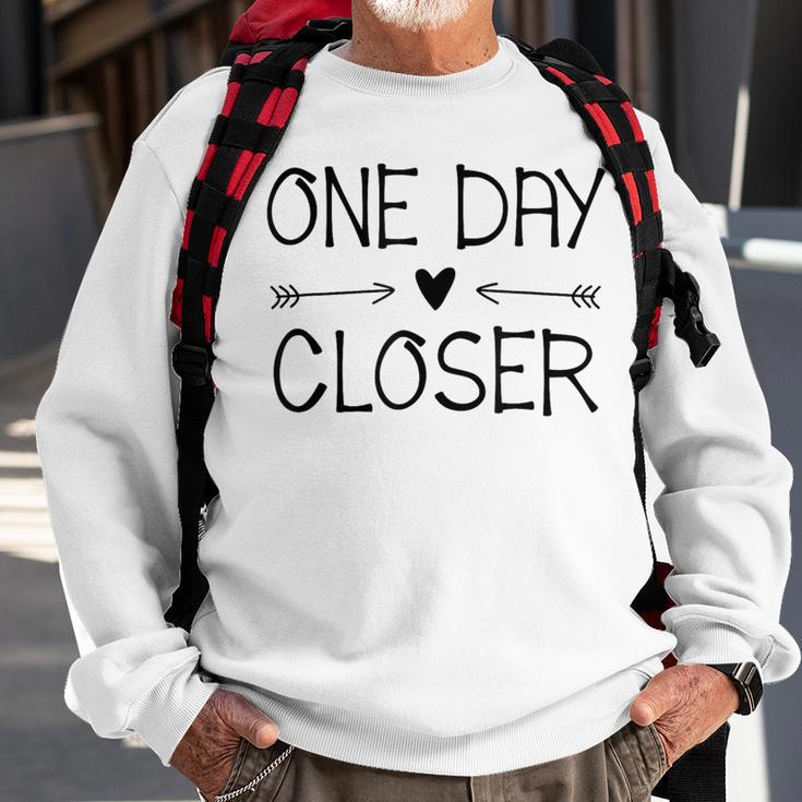 One Day Closer Military Deployment Military Sweatshirt Gifts for Old Men