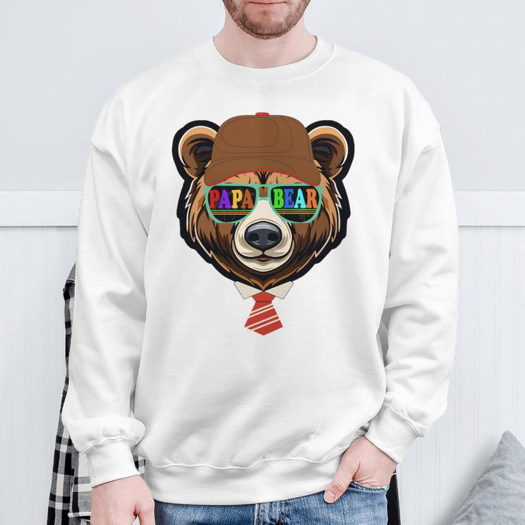 Papa Bär Papaatertagsgeschenk Für Papa Spruch Lustig Sweatshirt Geschenke für alte Männer