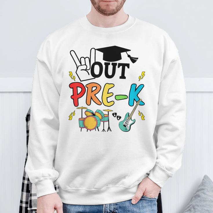 Peace Out Pre-K School Last Day School Class 2024 Graduation Sweatshirt Gifts for Old Men