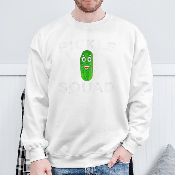 Pickle Squad Pickle Cucumber Sweatshirt Gifts for Old Men