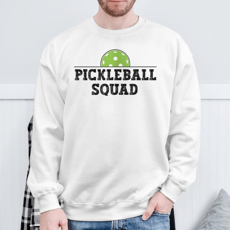 Pickleball Squad Pickle Ball Lovers Team Pickleball Sweatshirt Gifts for Old Men
