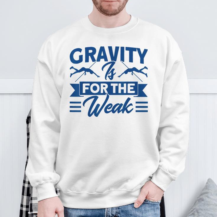 Pole Vaulting Gravity Is For Weak Pole Vault Sweatshirt Gifts for Old Men