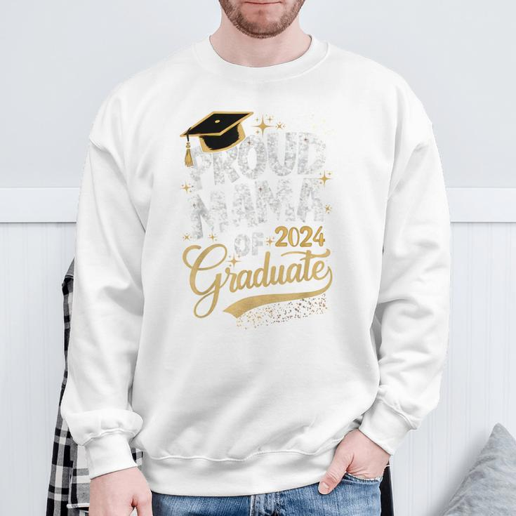 Proud Mama Of A 2024 Graduate Class For Family Graduation Sweatshirt Gifts for Old Men