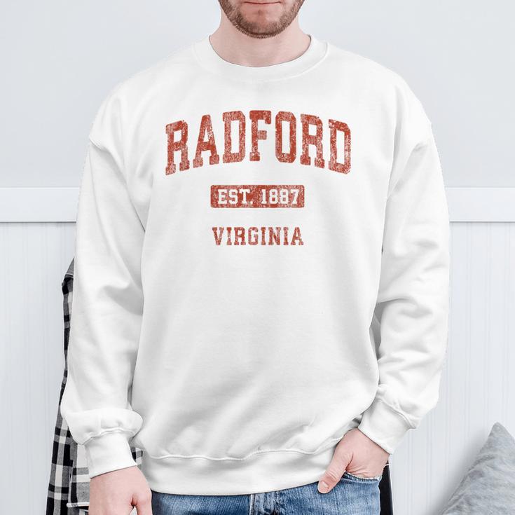 Radford Virginia Va Vintage Athletic Sports Sweatshirt Gifts for Old Men