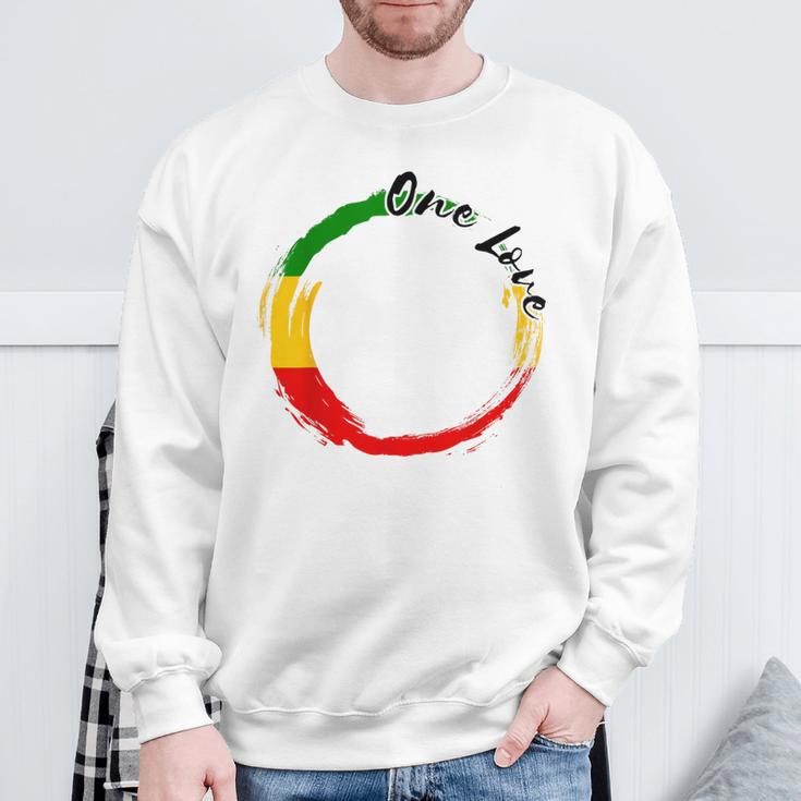 Rastafari Roots Jamaican One Love Reggae Rasta Reggae Sweatshirt Gifts for Old Men