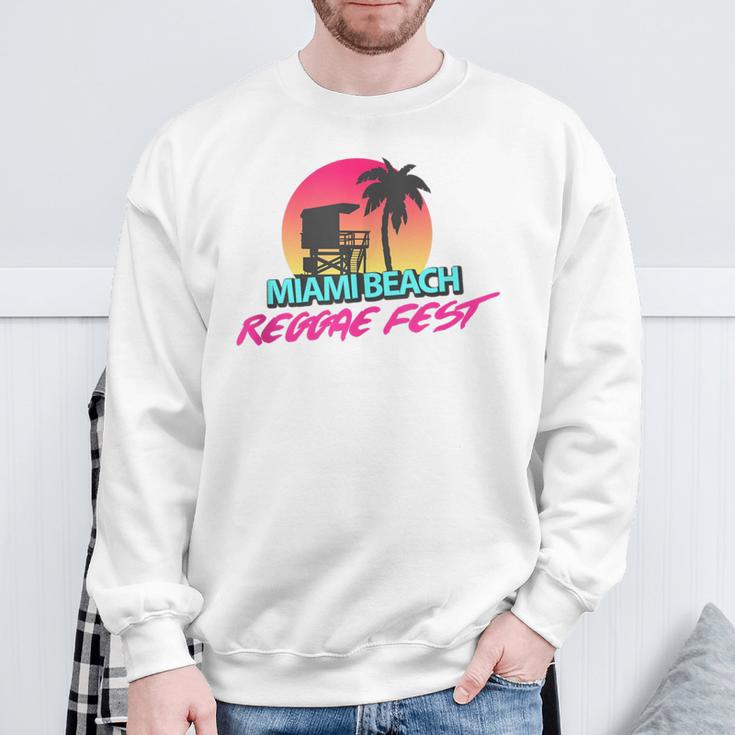 Retro Miami Beach Florida Retro Vintage Style Sweatshirt Gifts for Old Men