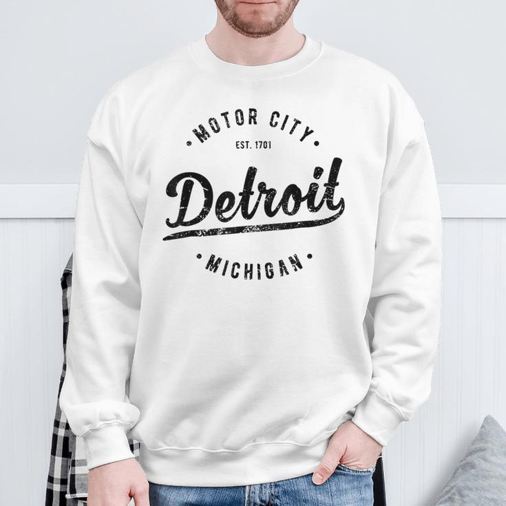 Retro Vintage Detroit Mi Souvenir Motor City Classic Detroit Sweatshirt Geschenke für alte Männer