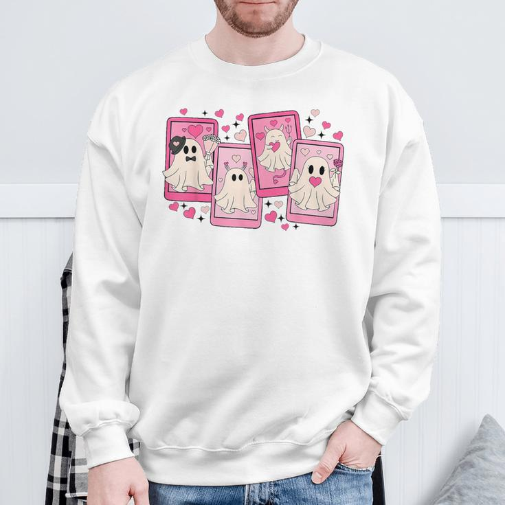 Retro Will You Be My Boo Cute Ghost Valentines Day Be My Boo Sweatshirt Gifts for Old Men