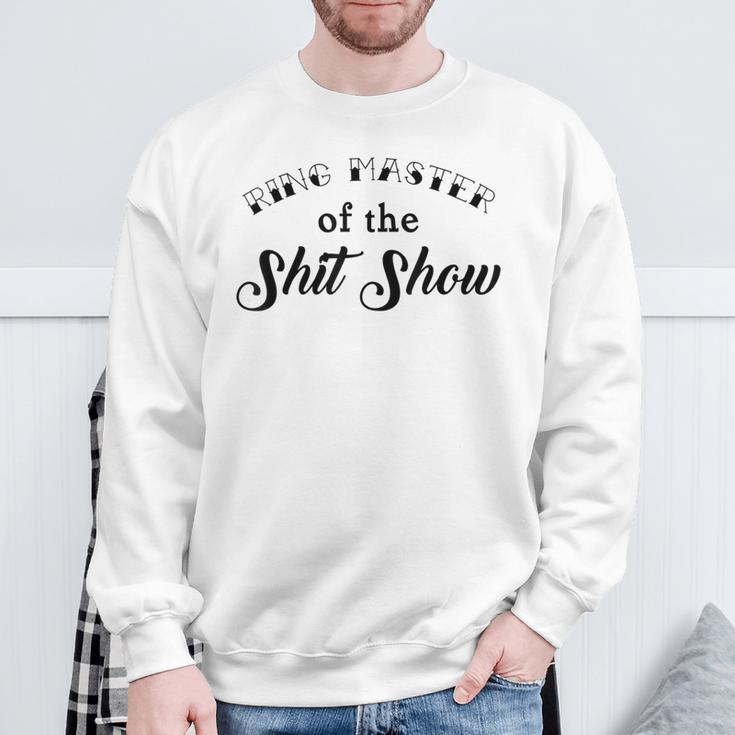 Ring Master Of Shit Show Circus Tent Vintage Tattoo Sweatshirt Gifts for Old Men