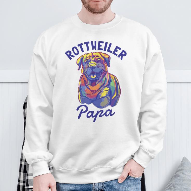 Rottweiler Papa Rottie Dad Dog Lovers Sweatshirt Geschenke für alte Männer