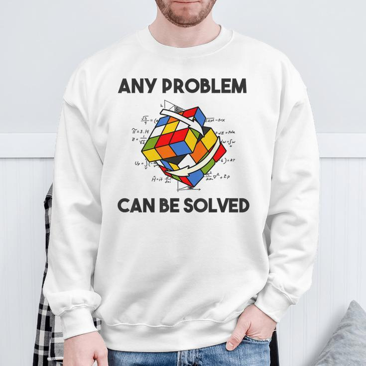Rubik Cube Magic Cube Retro Rubi Vintage Nerd Sweatshirt Geschenke für alte Männer