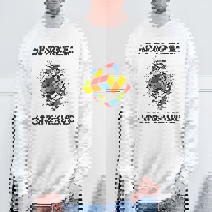 Rubik Cube Magic Cube Retro Rubi Vintage Nerd Sweatshirt Geschenke für alte Männer