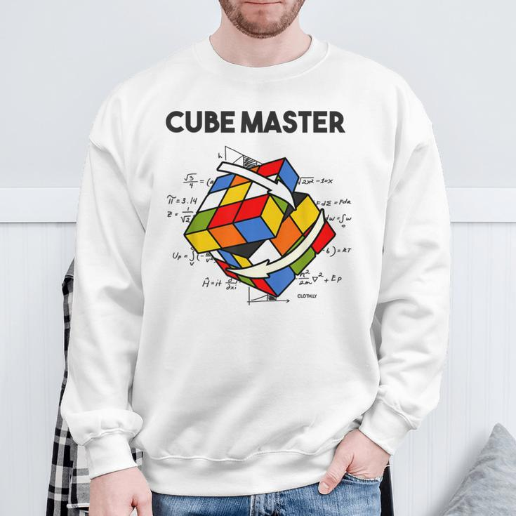 Rubik's Cube Magic Cube Retro Rubi Vintage Nerd White Sweatshirt Geschenke für alte Männer