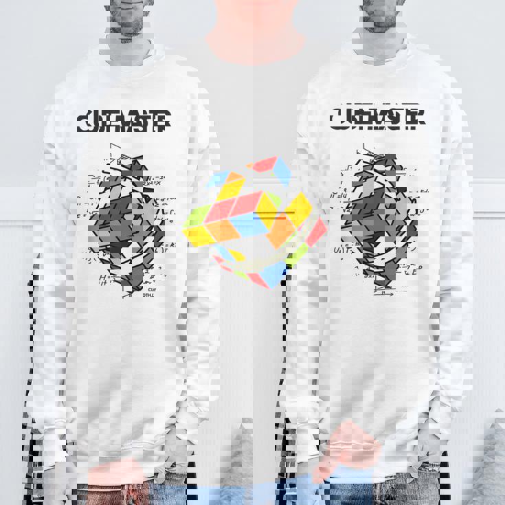 Rubik's Cube Magic Cube Retro Rubi Vintage Nerd White Sweatshirt Geschenke für alte Männer