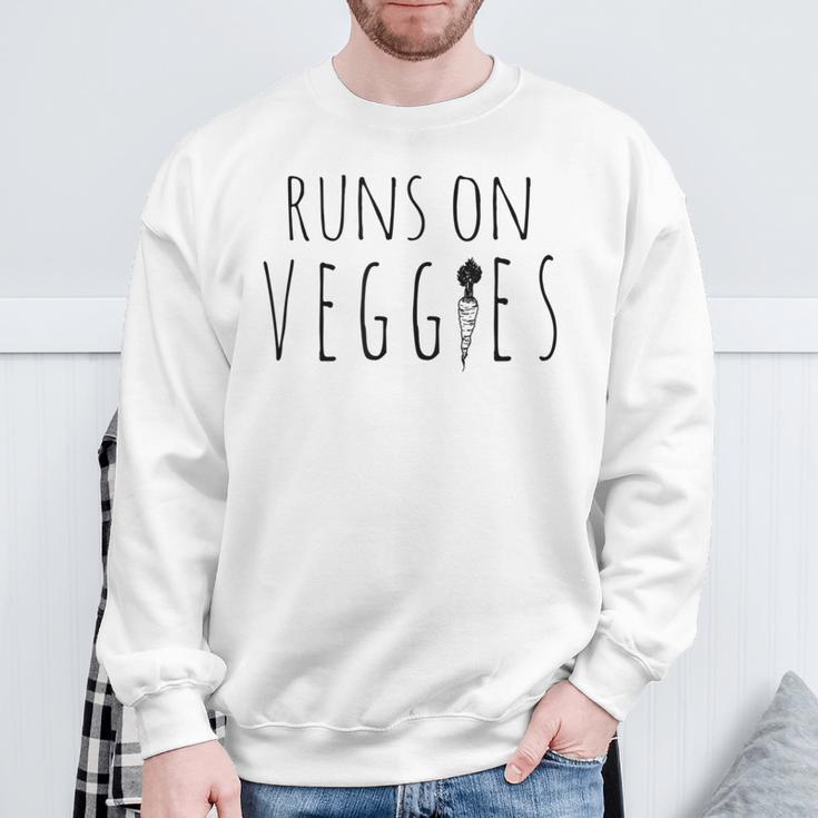 Runs Oneggies –Eganesegetarisches Sweatshirt Geschenke für alte Männer