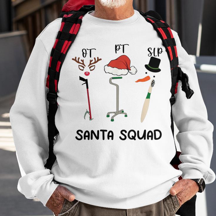 Santa Squad Ot Pt Slp Occupational Therapy Team Christmas Sweatshirt Gifts for Old Men