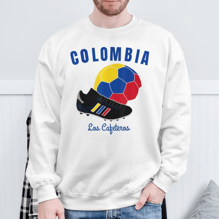 Soccer Boot Ball Cafeteros Colombia Flag Football Women Sweatshirt Gifts for Old Men