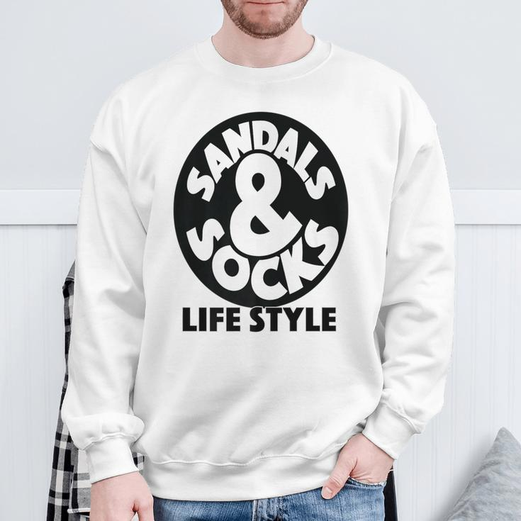Sock Hop Beach Lifestyle Clothes Sweatshirt Gifts for Old Men