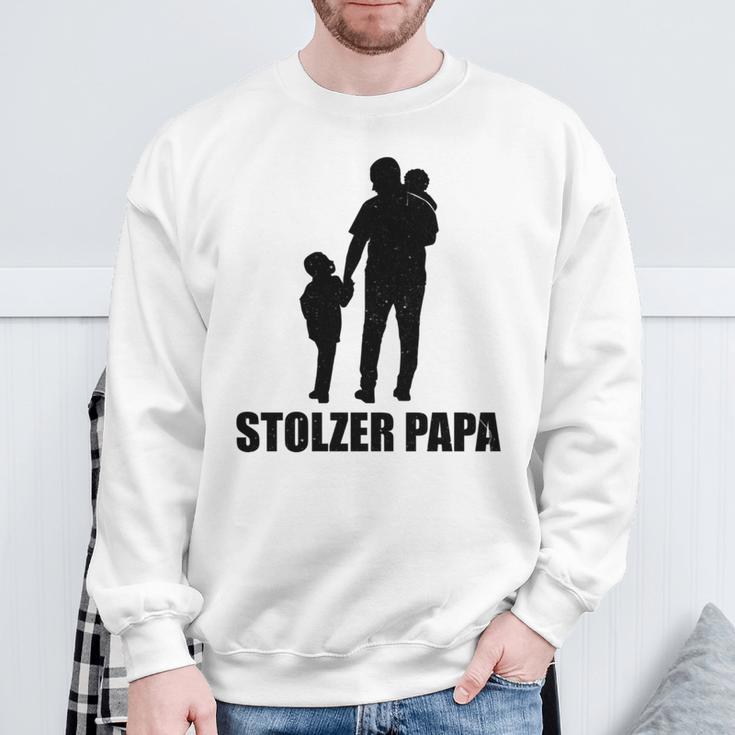 Stolzer Papa Sohn Und Tochterater Papi Sweatshirt Geschenke für alte Männer